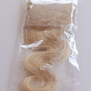 613 blonde body wave 12 inch closure & 13x4 transparent mesh frontal – virgin human hair